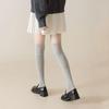 Дышащие женские гольфы с напуском, однотонные гольфы до колена, модные вязаные чулки в стиле лолиты