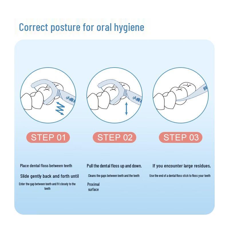 Deer Mother Smooth Deep Cleaning Dental Floss Sticks Family Pack