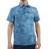 Рубашка для гольфа PLAYGREEN с принтом, эластичная, быстросохнущая, полутемно-синяя [Adidas Golf] Тай-дай, Мужская, Burst/Collegiate