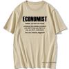 Cool Economist Definition Noun Funny T Shirt Men Short Sleeves Hip Hop Vintaged O-Neck Cotton T Shirts