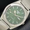 AUTOMATIC VINTAGE SEIKO 5 JAPAN 6309A MENS GREEN COLOR DIAL WATCH A701311-5 R206a-a701311