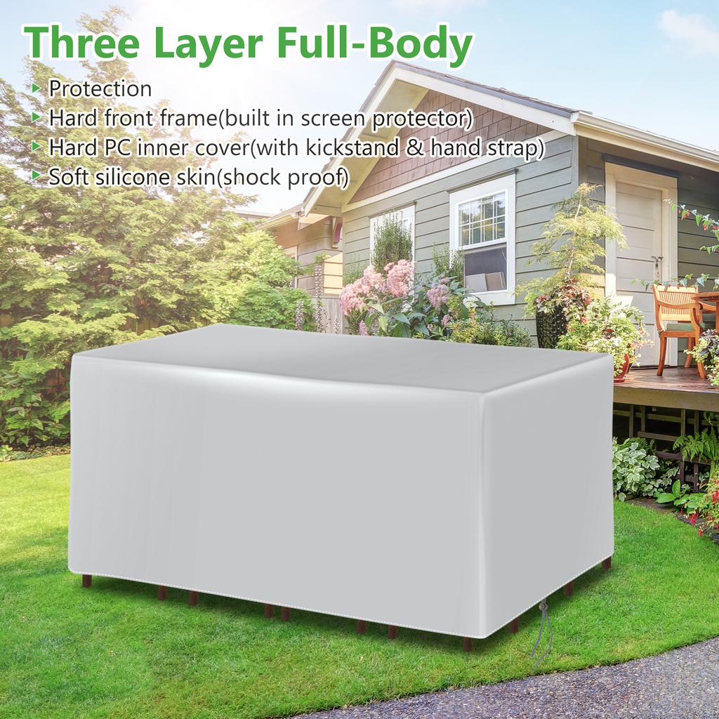 Patio Furniture Set Cover Heavy Duty Outdoor Sectional Sofa Set Covers Outdoor Table and Chair Set Covers Water Resistant Large