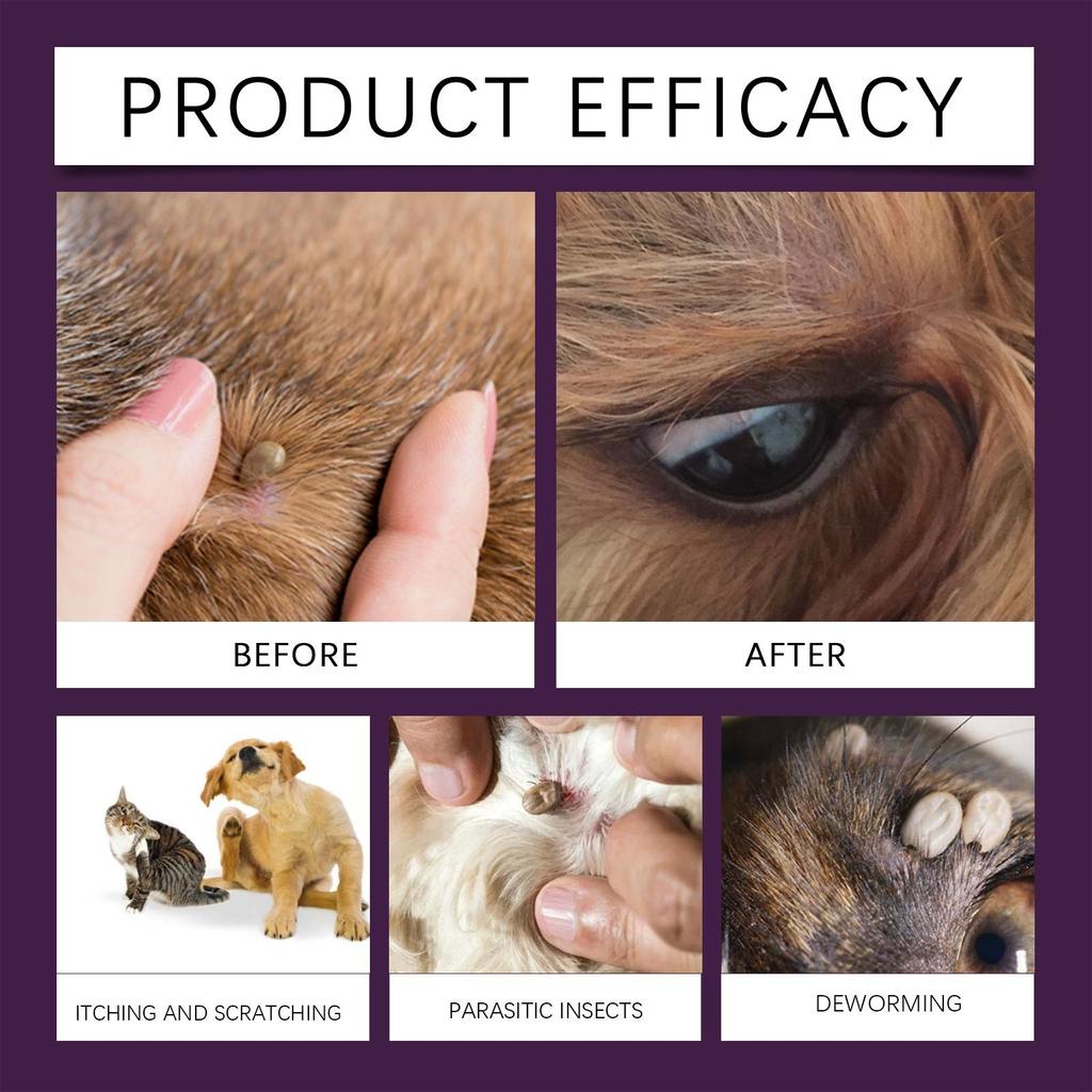 YEGBONG Pet Dewormer Spray Protect Your Beloved Pets with Gentle Ingredients and Healthy Bug Spray.