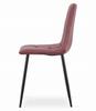 Kara Chair - Pink Velvet / Black Legs X 3
