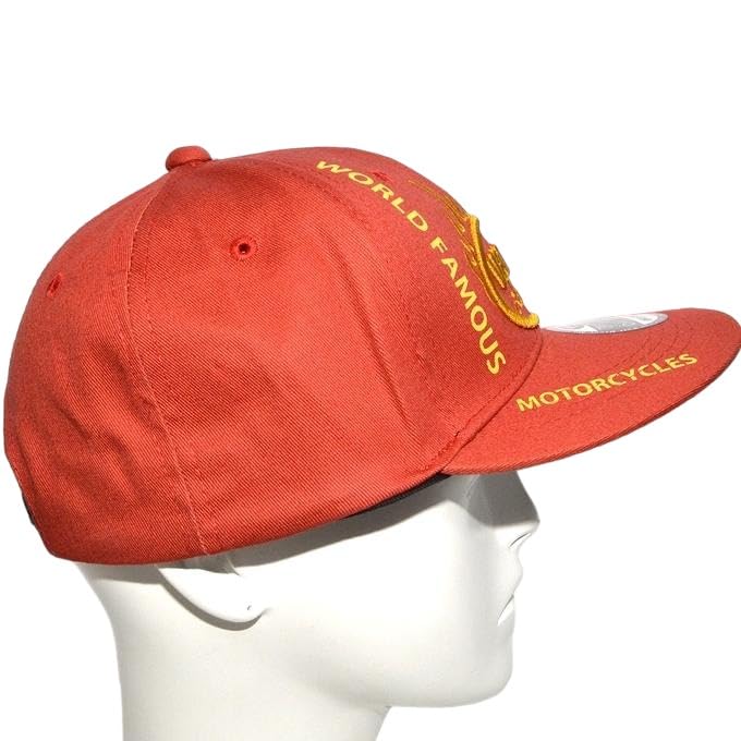 VANSON NVCP-2304 6-Panel Twill Baseball Cap, Embroidered Oval Logo, Orange, One Size
