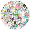 100 Small Size 4Cm Waterproof Decorative Stickers, Various Mental Health Series Warm Stickers