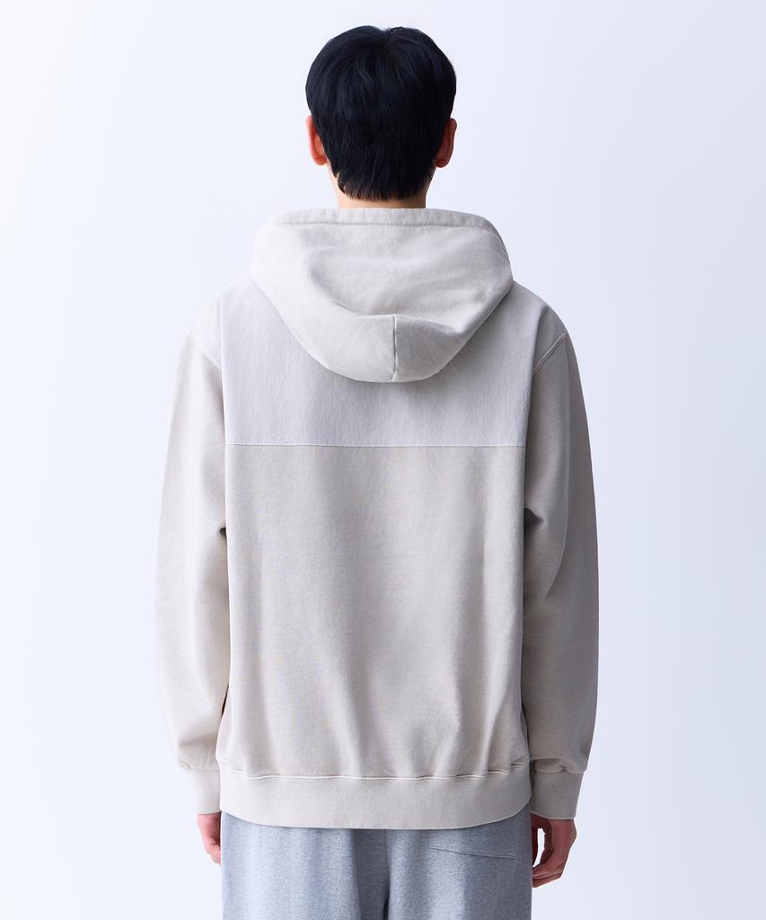 PIGMENT Two-Tone Oversized Hoodie (Beige)
