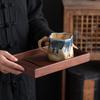 Кружка для воды из грубой керамики Неправильная чашка Керамическая чашка Кофейная чашка особой формы Домашняя Тихий Ветер Домашняя Ретро Кружка
