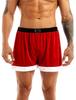 Men's Velour Christmas Santa Costume Holiday Cosplay Trunks Boxer Shorts