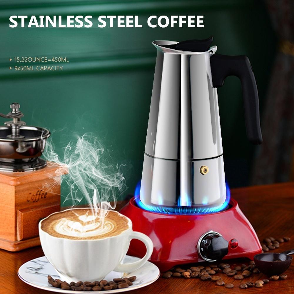 200/300 мл перколятор для эспрессо из нержавеющей стали, кофеварка, эспрессо-горшок, кофемашина