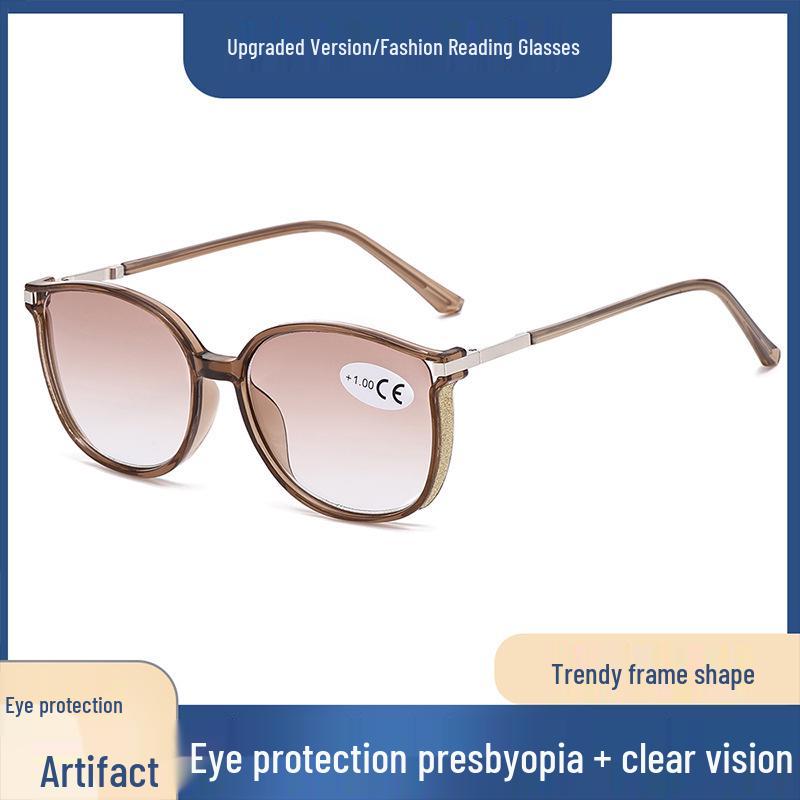 Стильные европейские и американские мультифокальные очки для чтения с большой оправой