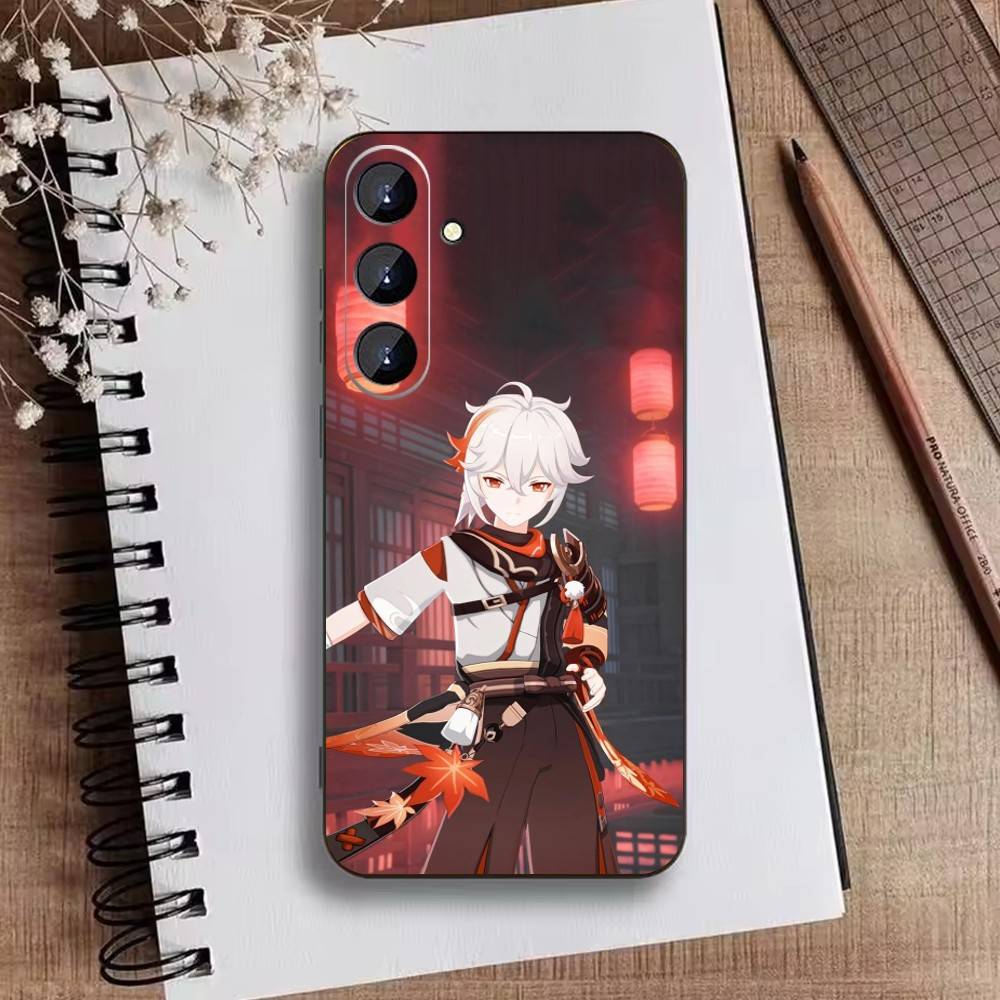 Чехол для телефона Genshin K-Kaedehara Kazuha для Samsung Galaxy A73,A72,A71,A70,A52,A51 Другие Мягкий Черный Чехол