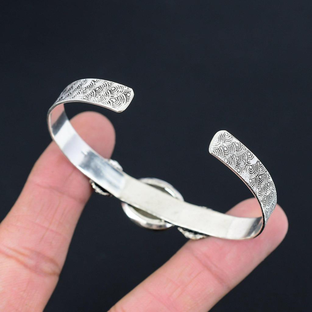 Easter Deal Oval Natural Golden Rutile 925 Silver Birthday New Bangle Bracelet