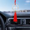 Китайское Благословение Лотос Стеклянный Подвеска на Зеркало Заднего Вида Автомобиля Талисман для Украшения Дома и Автомобиля