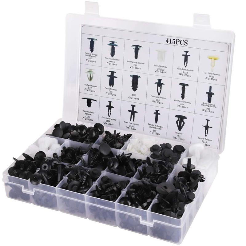 Mixed Size Car Plastic Retainer Clips Automobile Fender Push Pin Rivet Door Trim Panel Retainer Automobile BumperFasteners Tool