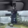 Держатель для телефона на козырек автомобиля, надежное автомобильное крепление для телефона, противоскользящий зажим, вращающийся на 360 градусов, регулируемый автомобильный держатель для телефона для большинства смартфонов