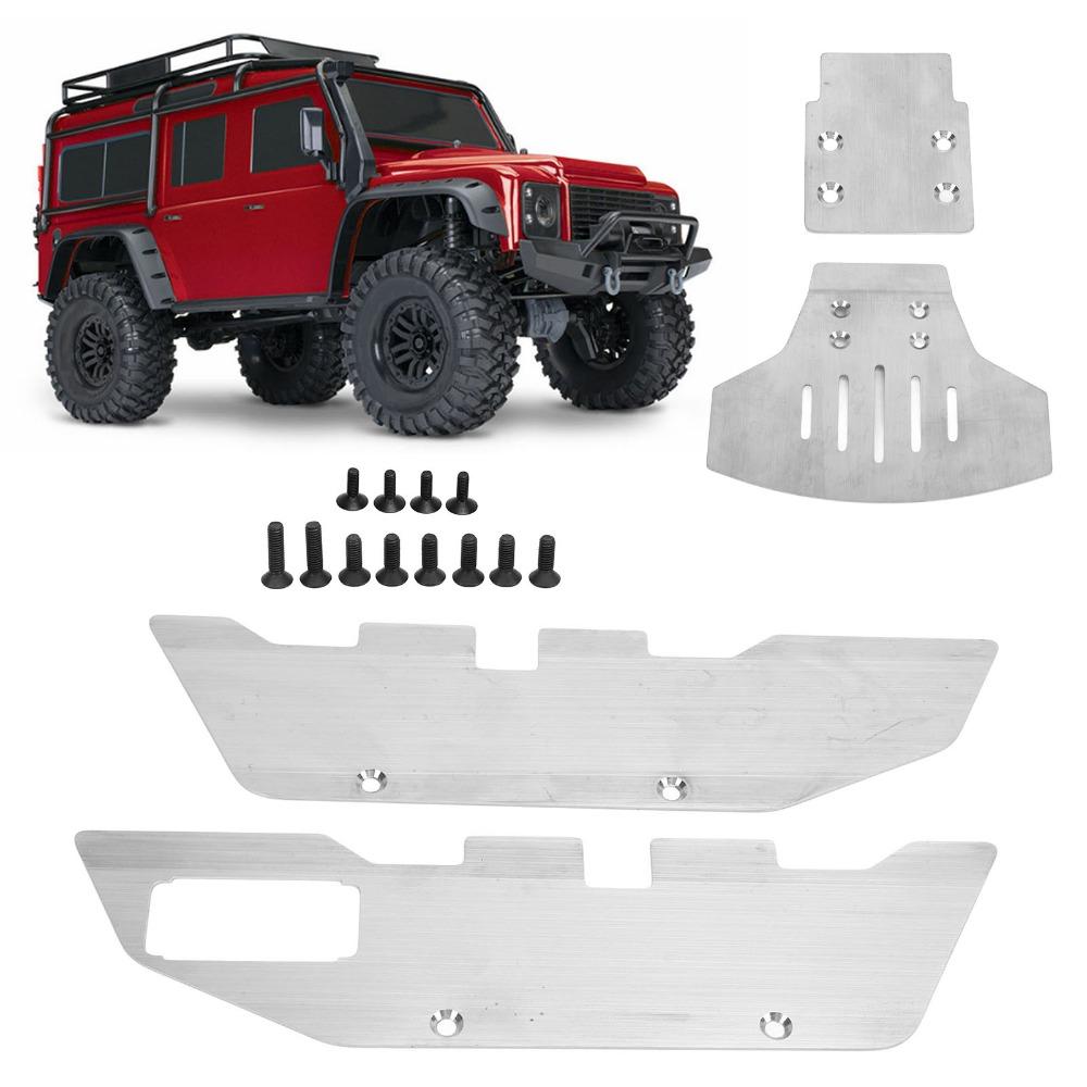 With Screws Chassis Armor Protector RC Chassis Armors Set for Traxxas 2WD 1/10 RC Car Upgrade Parts