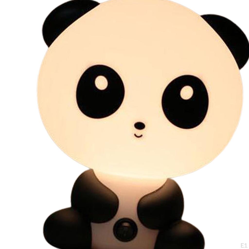 Panda Night Light Tap Control Portable Novelty Bedside Desk Lamp Animal for NightStand Kids