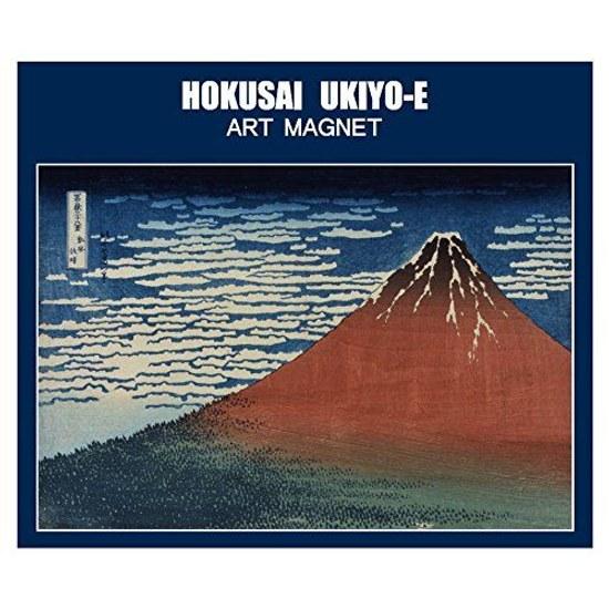 Tokyo Miyako Kobo Hokusai Ukiyo-e Magnet Fugaku Sanjurokkei Kaifū Kaisei Red Fuji Masterpiece Refrigerator Interior Goods Souvenir Japan Gift Made
