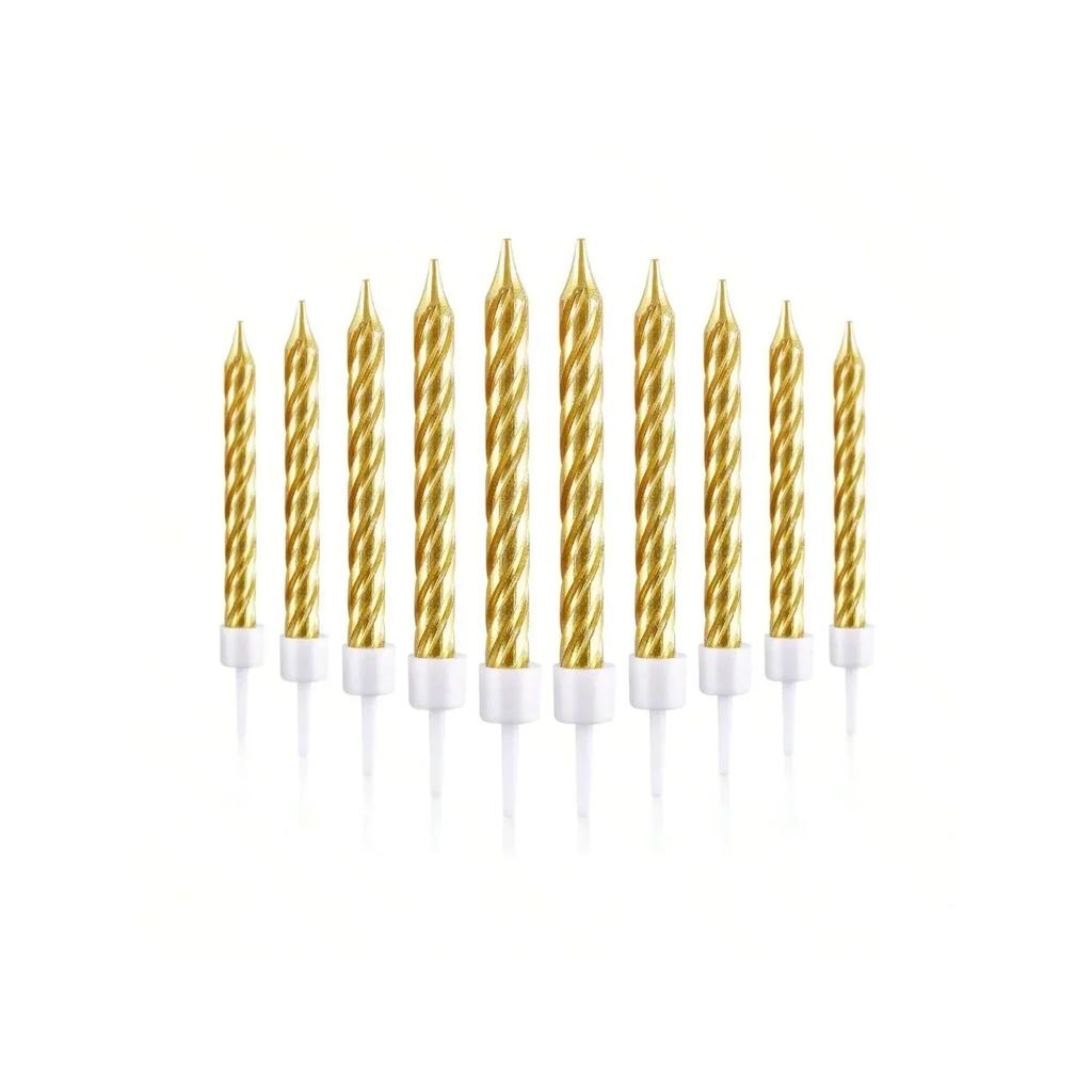 10 шт. Градиентные свечи для торта на день рождения Идеальные рождественские свадебные тематические вечеринки Украшения для торта на день рождения