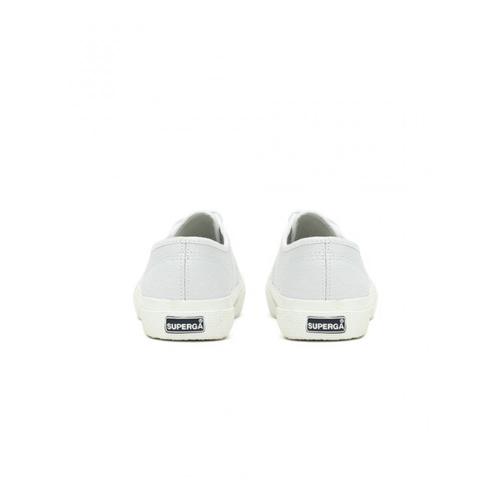 Superga 2750 Кожаная сумка Tumble White S009vh0adh