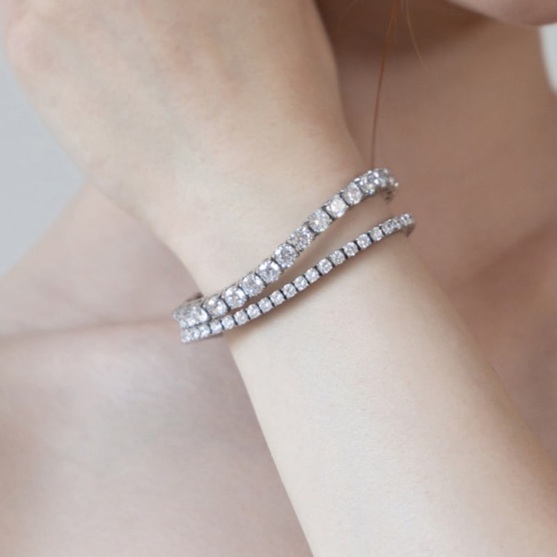 TATIANA Surgical Line Cubic Bracelet BR2196 (3mm, 4mm, 5mm)