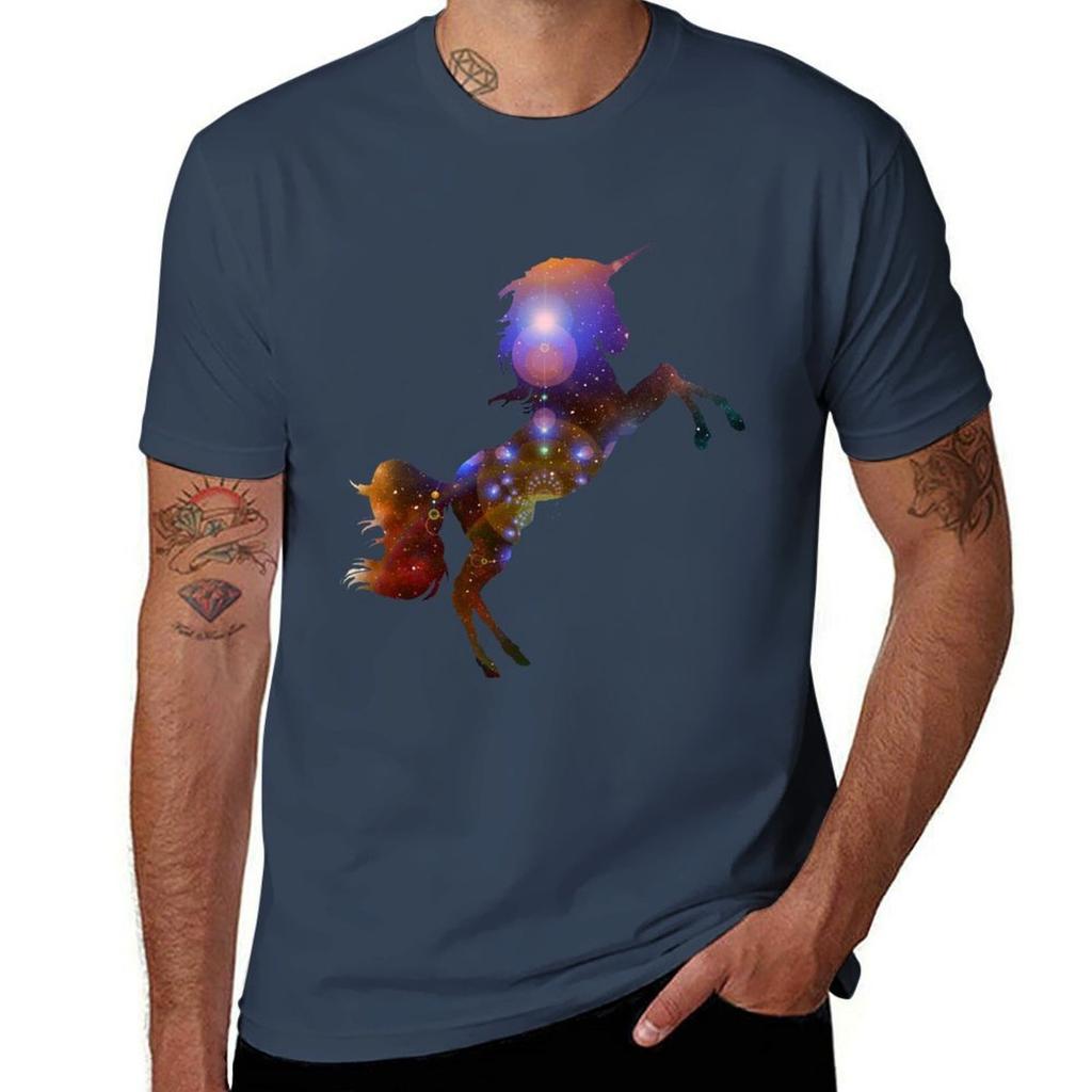 Unicorn Galaxy TShirt Quick Dry Sports Short Sleeve Tee