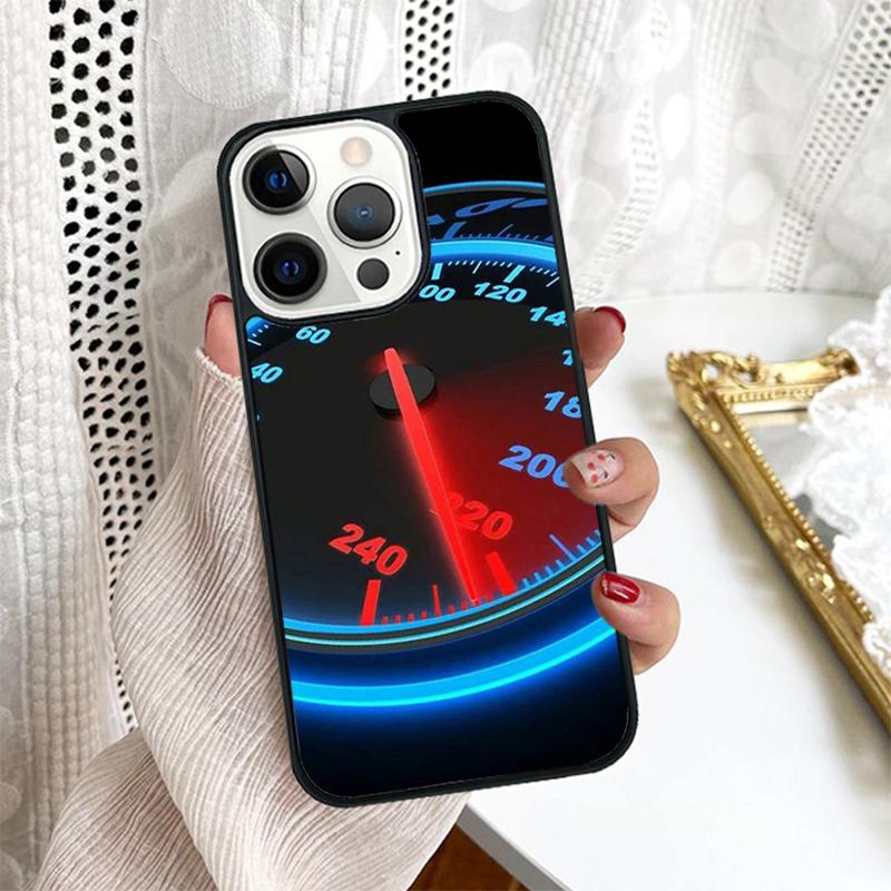 Крутой ретро-спидометр Чехол для телефона Для iPhone 17 Air 16 15 14 Plus для apple 16 11 12 13 Pro Max coque