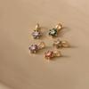 Color 12 Birthstone Pendant Diy Accessories Necklace Women'S 12Th Birthstone Color Zircon Pendant Collarbone Color Retention