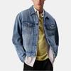 Calvin Klein Мужская однобортная свободная джинсовая куртка с длинными рукавами, однобортная, модель LV04RB794G-UBE