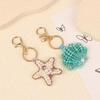 Rhinestone Lobster Keychain Turtle Bag Charm Elegant Beads Bag Pendant  Girls