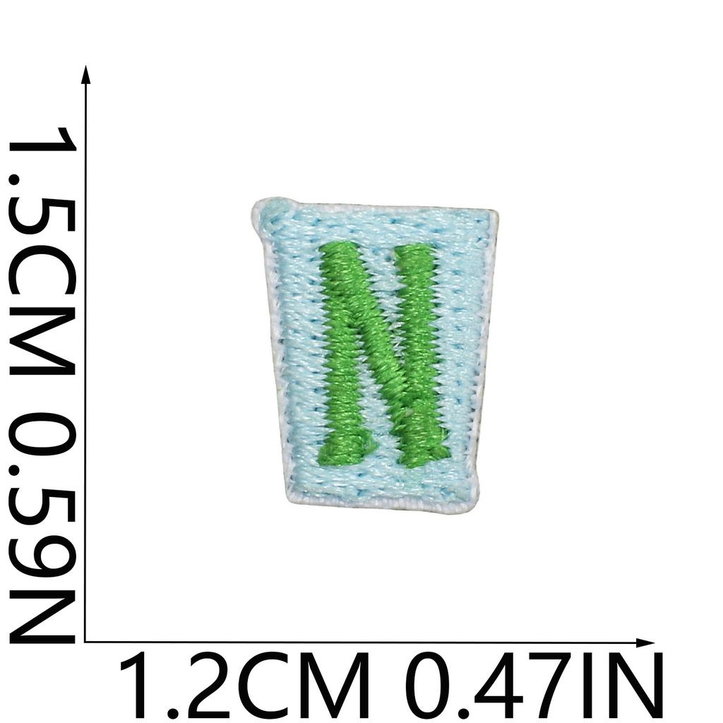 English Letter Embroidery Cloth Sticker Small Size Diy Pendant Decorative Patch Sticker Love Star Letter Embroidery Chapter Boy