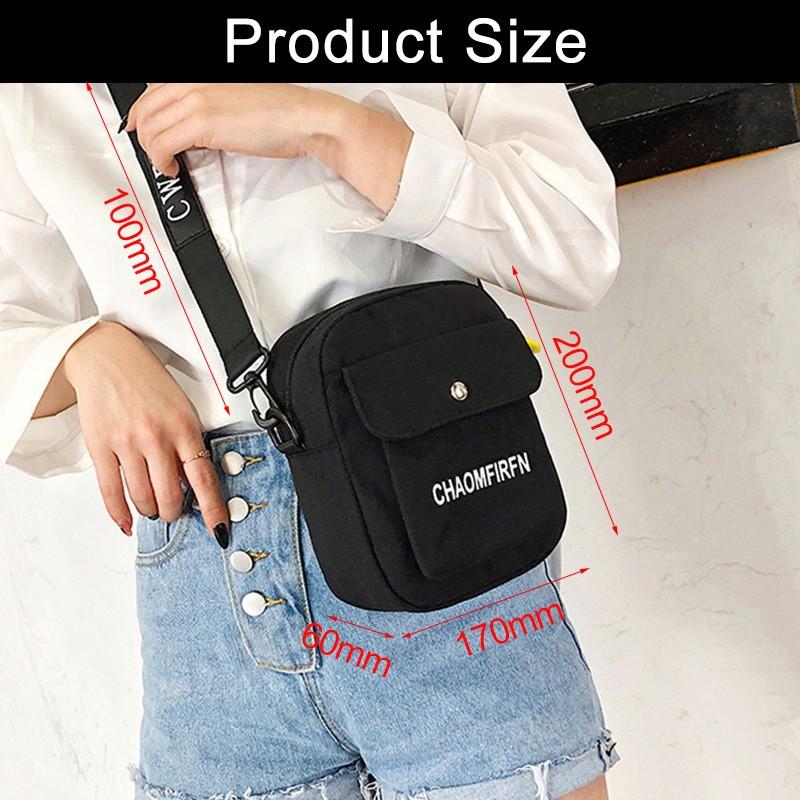 Modern Ins Hip Hop Girl Canvas Bag Women Messenger Bag Shoulder Bag With Various Colors Option For Leisure Black Outdoor Backpack Female Bags KTY