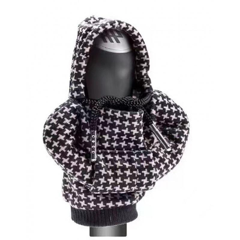 Car Gear Handle Cover Gear Lever Decorative Printing Creative Sweater Hoodie Protection Gear Shift Clothes