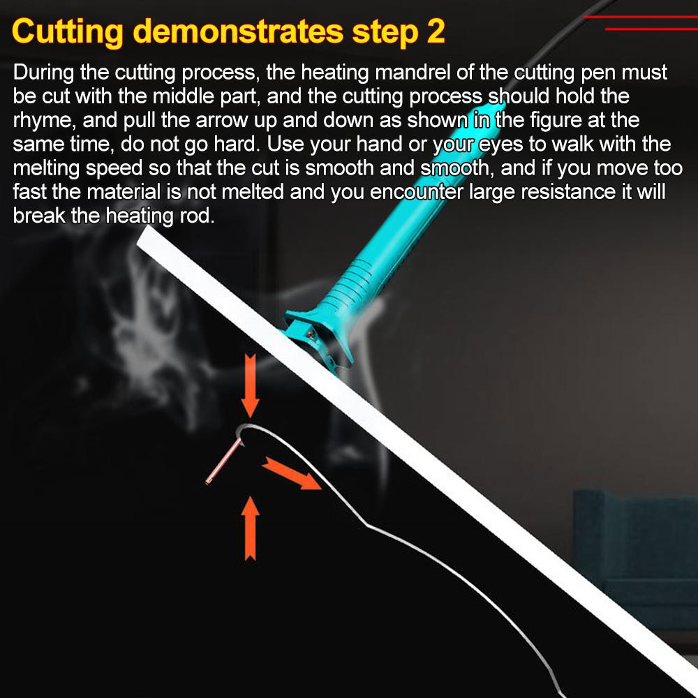 15 Вт 5-25 см пенопластовый резак ручка нож с горячей проволокой портативный пенополистирол горячий нож электрический режущий инструмент набор с блоком питания