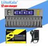 LiitoKala Lii-S12 12-слотное ЖК-зарядное устройство для аккумуляторов Li-ion LiFePO4 Ni-MH Ni-Cd 9V 21700 20700 26650 18650 16340 18350 RCR123 18700