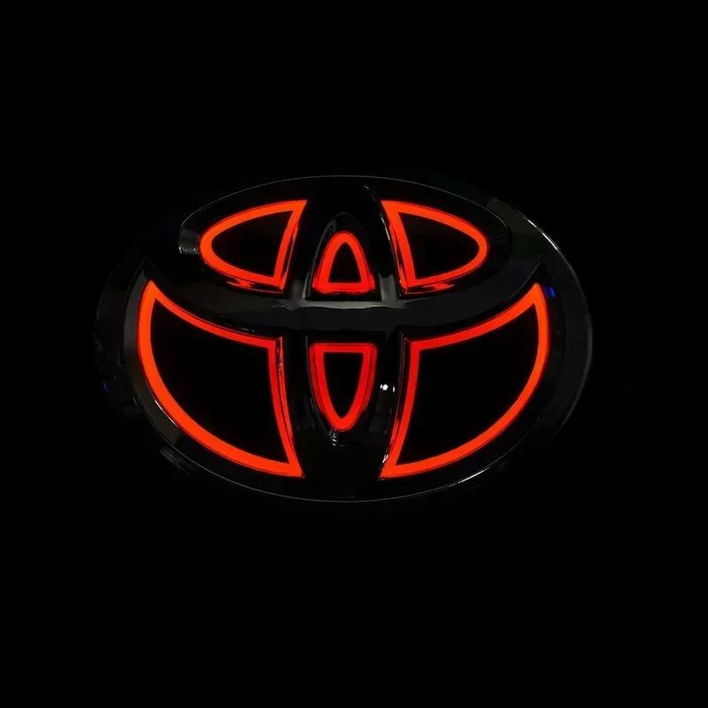 5D Car Front Grille Trunk Logo LED Light Retrofit for Toyota Corolla Reiz PRADO Yaris LANDCRUIS Camry Vios Highlander LVALON