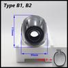 Motorcycle Exhaust Pipe Clamp for FMF Mufflers Escape Moto Rubber Holder Fixed Ring Support Bracket