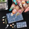 1 Pcs Seashell Starfish Jellyfish Shellfish 3D Silicone Nail Mold Summer Ocean Series Diy Silicone Mold Butterfly Nail Art Mold