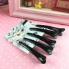 10PCS Professional Hairdressing Salon Hairpins Black Plastic Single Prong DIY Alligator Hair Clip