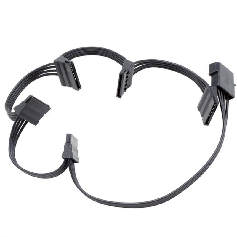 Кабель-удлинитель питания 15-контактный папа на IDE 3/4/5/6 большой 4-контактный мама Кабель Адаптер питания для жесткого диска Аппаратный адаптер