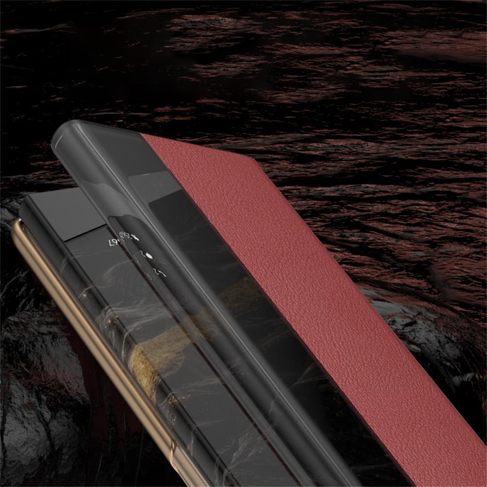 Для Huawei Mate XT Ultimate Case Чехол с окошком просмотра из ПУ кожи+ПК