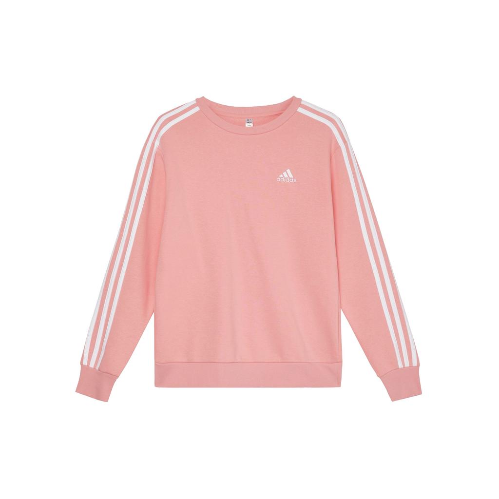 adidas Женская толстовка с круглым вырезом и 3 полосками Essentials Розовый IY1703