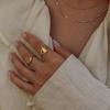 Шикарные Персонализированные Гравировка 26 Букв Печатки Кольца для Женщин Нержавеющая Сталь Буквы Инициалы Индивидуальные Женские Подарки Украшения
