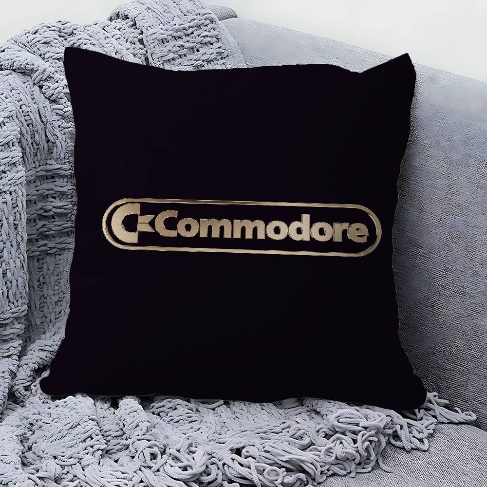 Подушка с логотипом C-CommodoreS Подарок Декор для дома и офиса Спальня Диван Автомобильная Подушка Чехол 45x45