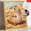 Pearl painting kit cute prairie dog animal DIY handmade home decoration painting