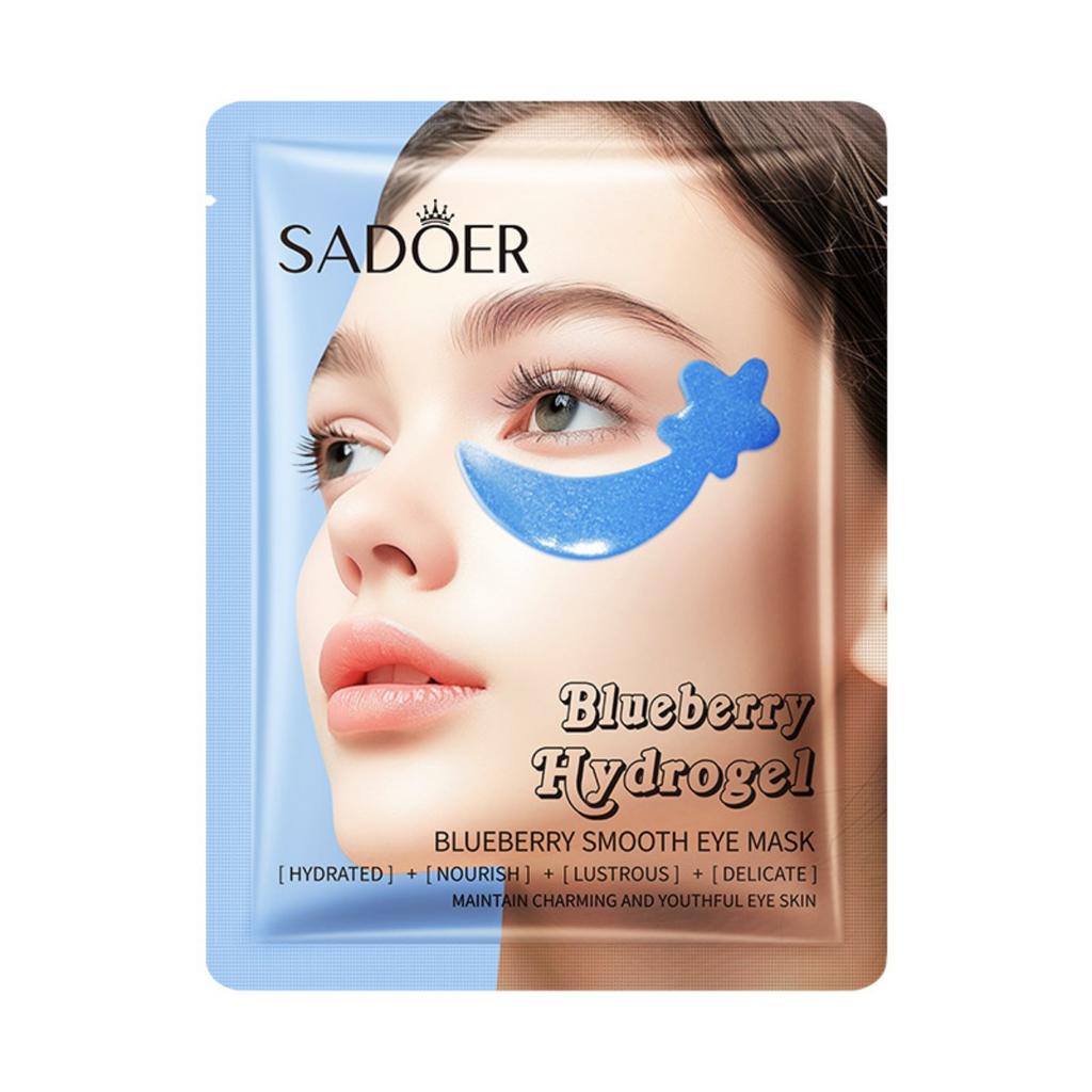 SADOER Blueberry Watermelon Smooth Eye Mask Moisturizing Eye Mask Around the Eyes, 10pcs