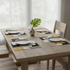 6 Piece Plaid Pattern Geometric Aesthetic Placemat Waterproof Dinning Table Mat  Restaurant