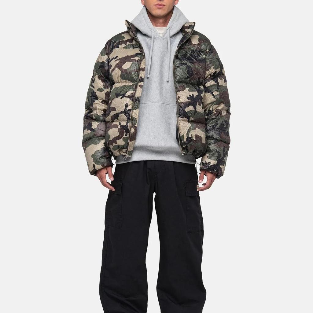 Stussy Wrinkled Nylon Down Puffer Jacket (Unisex) Down Jackets 115729