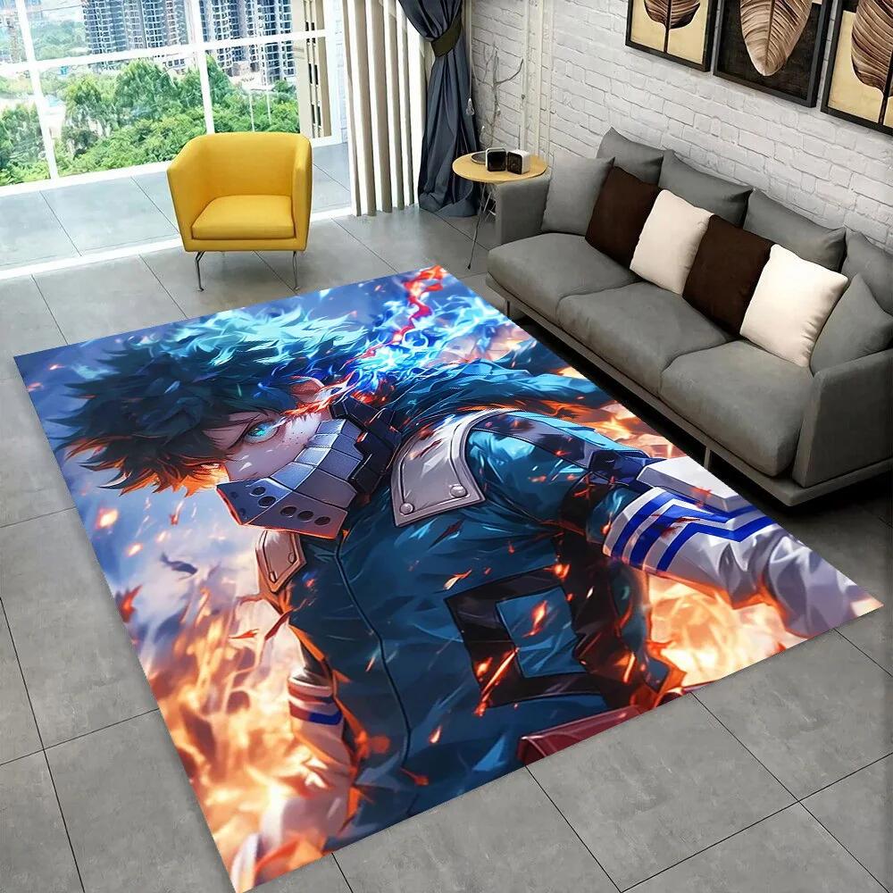 My Hero A Academia Deku Bakugou Anime Carpet Rug Art for Room Decor Home Bedroom Sofa Gift Kids Area Rug Non slip Floor Mat